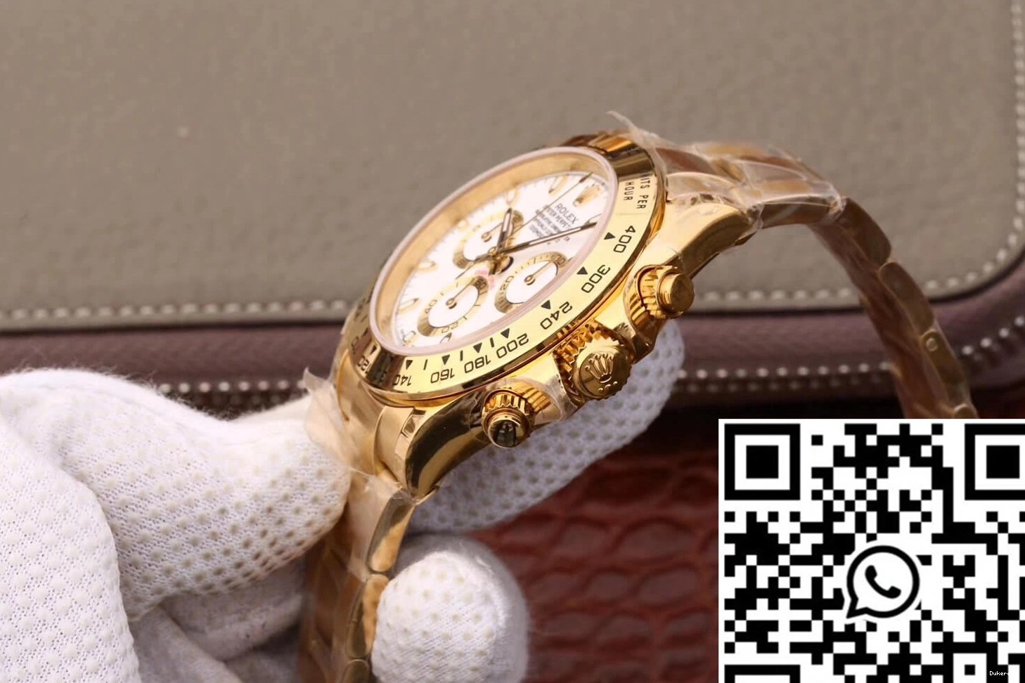 Gold M116508-0001 Rolex Factory Dial Cosmograph White Yellow JH Daytona 0131